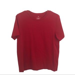 Lands End Medium Red Short-Sleeve Tee